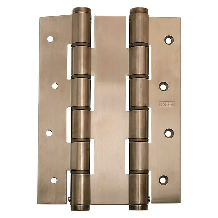 Justor Bisagra DA 180 - L x An x Al: 18 x 15,7 x 2,4 cm, Acero inoxidable - Bisagra de puerta de alta calidad con dos rodillos para un movimiento suave y durabilidad.