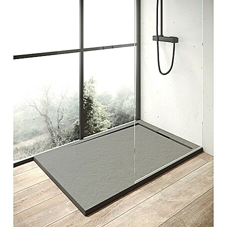 Ottofond Duschwanne Unico (L x B: 140 x 80 cm, Zementgrau)
