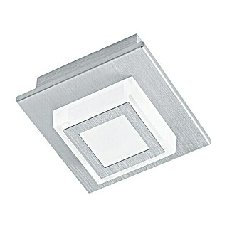 Eglo LED-Deckenleuchte MASIANO (3,3 W, L x B x H: 11 x 11 x 5,5 cm, Alu-gebürstet, Warmweiß)