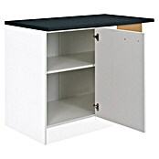 Optifit Salo214 Eck-Unterschrank (60 x 110 x 84,8 cm, Weiß) | BAUHAUS