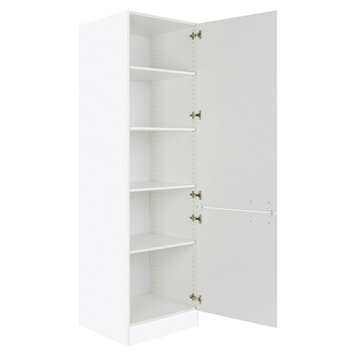 Optifit Salo214 Hochschrank 2 Fächer (57,1 x 60 x 206,8 cm, Weiß) | BAUHAUS