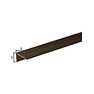 Alberts Perfil angular (L x An x Al: 1.000 x 45 x 23 mm, Aluminio, Bronce)