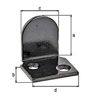 Alberts Tope de cierre para postigos (L x Al: 28 x 30 mm, Negro)