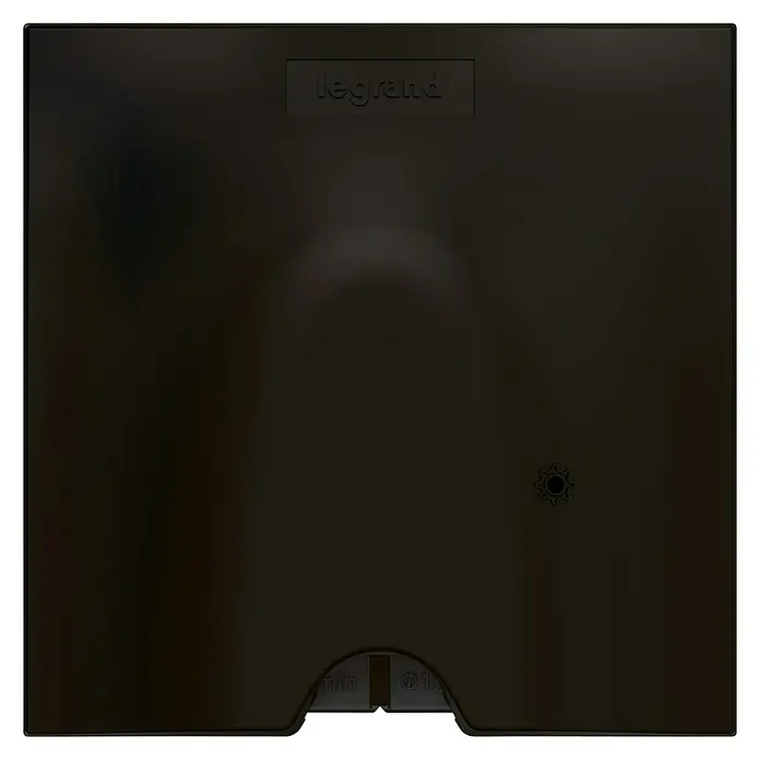Legrand Valena Next with Netatmo Pasacables - Negro - Cubierta negra Legrand, ideal para proteger las conexiones eléctricas. Resistencia y seguridad para las instalaciones.