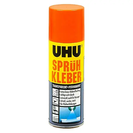 UHU  Sprühkleber transparent + permanent
