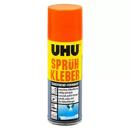 UHU  Sprühkleber transparent + permanent