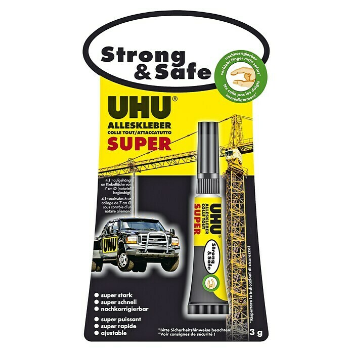 UHU Alleskleber Super Strong & Safe (3 g, Tube)