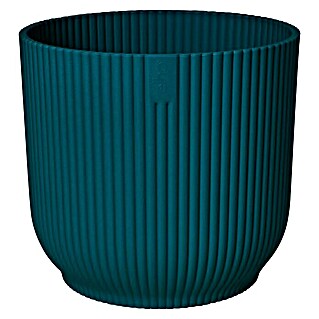 Elho Maceta para planta Vibes fold (Dimensiones externas (Ø x Al): 18 x 17 cm, Plástico, Azul oscuro)
