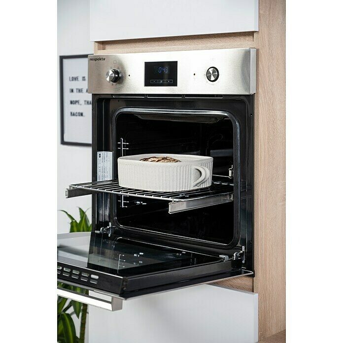 Respekta Premium Küchenzeile GLRP270HESS (Breite: 270 cm, Mit Elektrogeräten, Schwarz Hochglanz)