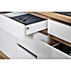 Respekta Premium Küchenzeile GLRP330HESG (Breite: 330 cm, Mit Elektrogeräten, Grau Hochglanz)