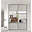 Optimum Schiebetür-Bau-Set Leinen Mineral/Spiegel (120 x 250 cm) | BAUHAUS