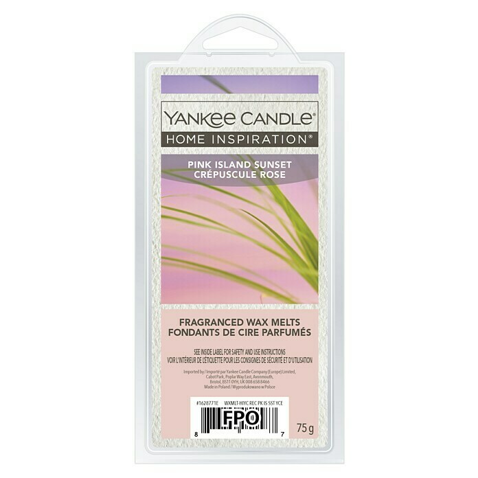 Yankee Candle Home Inspirations DuftwachsPink Island Sunset, 75 g Front View