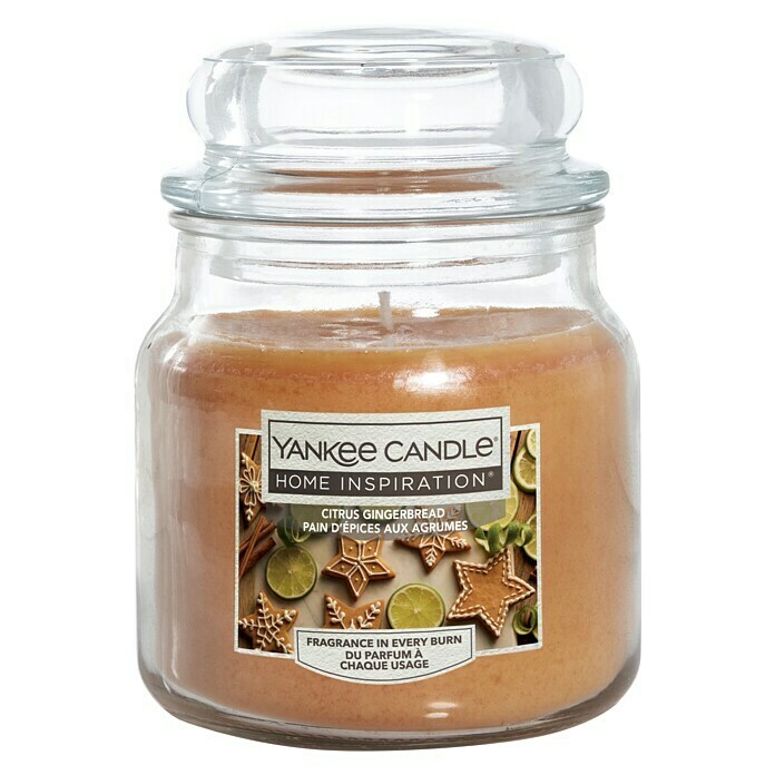 Yankee Candle Home Inspirations DuftkerzeIm Glas, Peach Bellini, Medium Front View