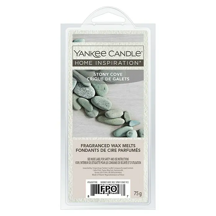 Yankee Candle Home Inspirations Duftwachs - Stony Cove, 75 g - Yankee Candle Home Inspiration Wachs melts 'Stony Cove'. Erleben Sie den Duft von einem entspannten Spaziergang am Strand, mit diesem Duftwachs.