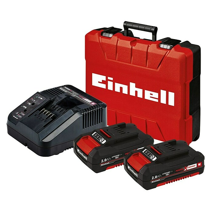 Einhell Akku-Schlagbohrmaschine (18 V, 2 Akkus, 2 Ah, 500 U/min - 1.800 U/min)