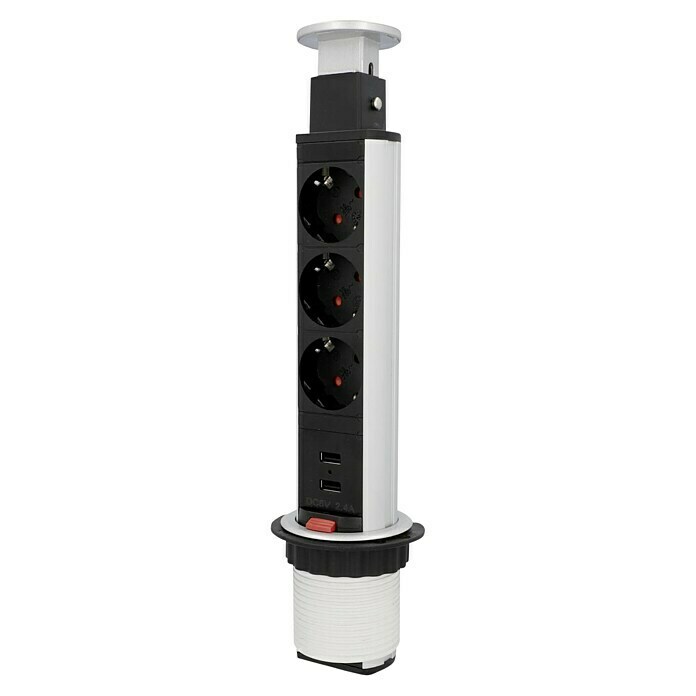 12/24 V Auto-Steckdose, 2 x USB Anschlüsse (schwarz) - BAUAKTIV Discount  Baumarkt