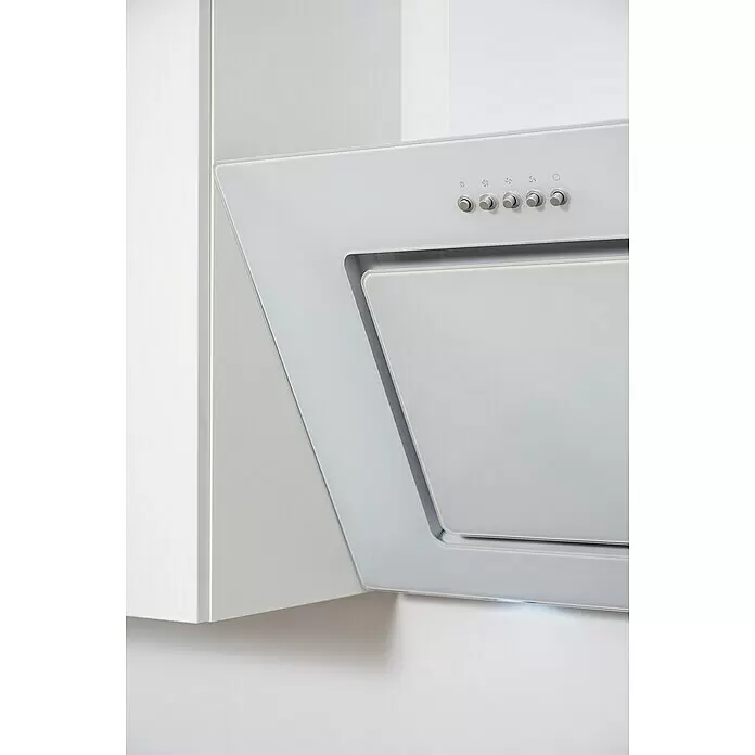 Respekta Premium Küchenzeile Lorena - Breite: 280 cm, Weiß, Hochglänzend, Dekor Arbeitsplatte: Steinoptik, Mit Elektrogeräten - Detailaufnahme