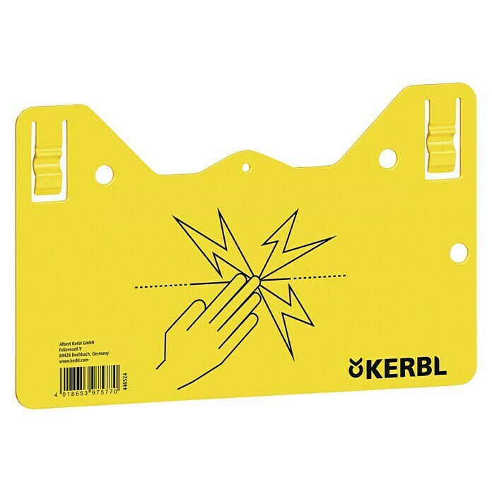 Kerbl Warnschild26 x 15 cm, Kunststoff Front View