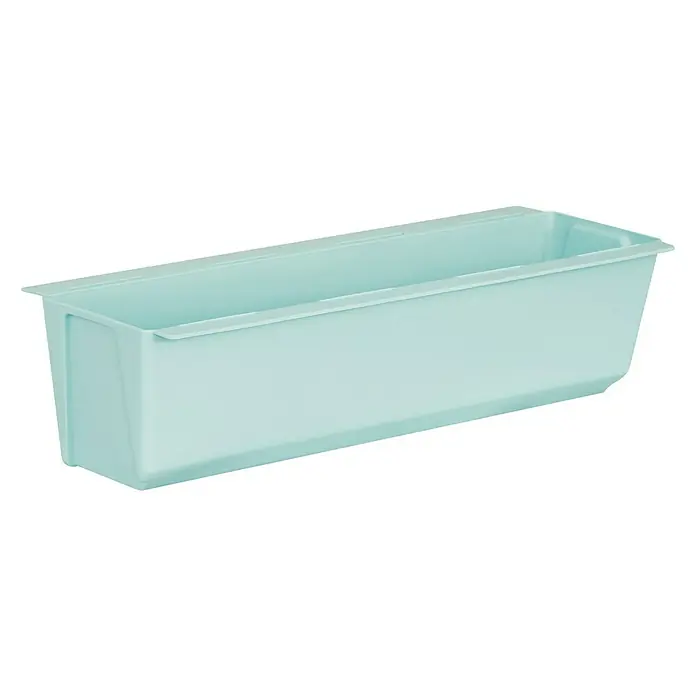 Geli Pflanzkasten-Einsatz Easy - Außenmaß (L x B x H): 37 x 10 x 10 cm, Kunststoff, Blau - Hellblaue Aufbewahrungsbox aus Kunststoff, ideal für Ordnung im Haushalt oder Büro. Praktisch und vielseitig einsetzbar.