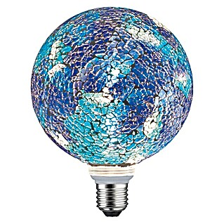Paulmann LED-Leuchtmittel Miracle Mosaic (E27, 5 W, G125, 470 lm, Blau)