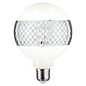 Paulmann LED-Lampe Vintage Globe-Form E27 (E27, Dimmbar, Warmweiß, 420 lm, 4,5 W, Farbe: Silber kariert) | BAUHAUS