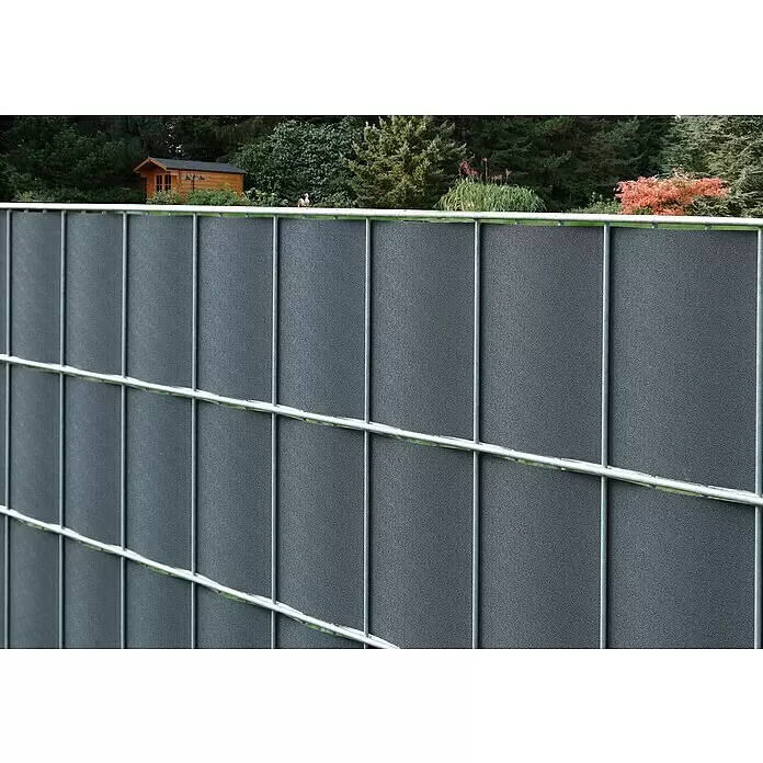 Floraworld Sichtschutzstreifen - 20,5 x 0,19 m, Anthrazit - Stimmungsaufnahme