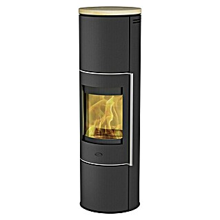 Fireplace Kaminofen Perondi (5 kW, Raumheizvermögen: 90 m³, Material Abdeckung: Sandstein, Schwarz)