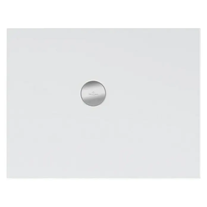 Villeroy & Boch Subway Duschwanne Infinity - L x B: 90 x 70 cm, Keramik, Weiß, Ausrichtung Wanne: Links - Weiße Duschwanne von Villeroy & Boch mit mittigem Abfluss für ein modernes Badezimmerdesign. Zeitlose Eleganz für Ihr Bad.