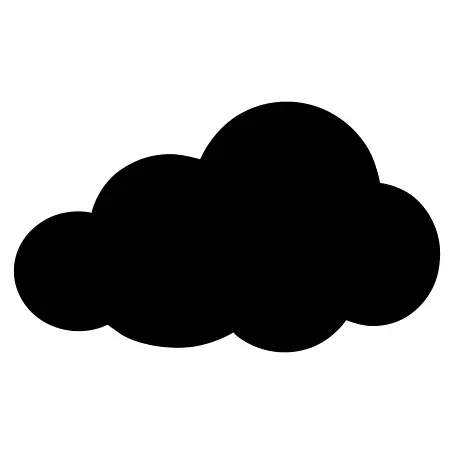 Vinilo de pared Pizarra Nube