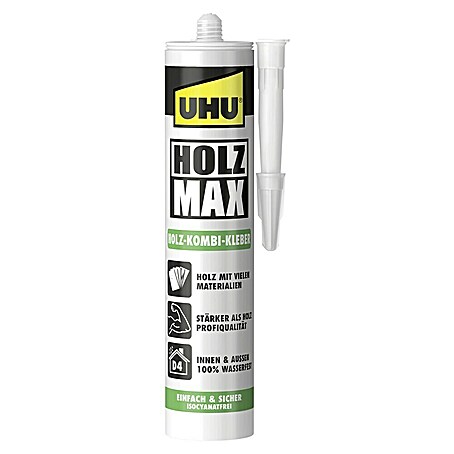 UHU Konstruktionskleber Holz Max Holz-Kombi-Kleber (380 g, Kartusche)
