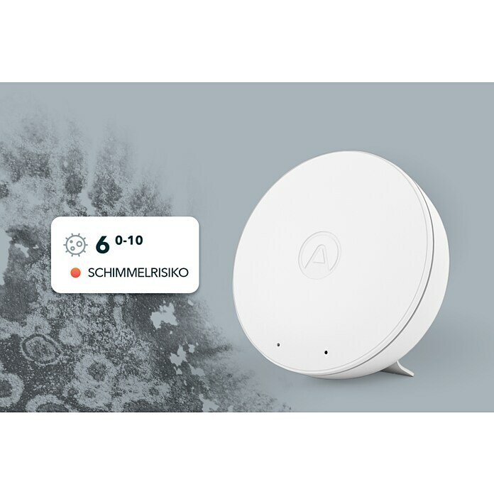 Airthings Luftqualitätsmonitor Wave Plus mit CO2- und RadonmeldungDurchmesser: 119 mm, Batterielaufzeit: Bis zu 1,5 Jahre Mood Shot