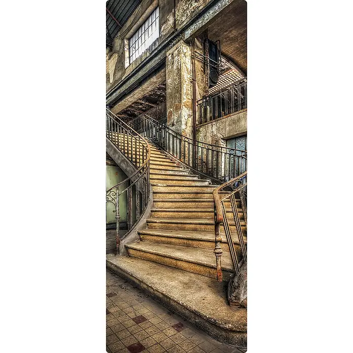 SanDesign Duschrückwandmuster Lost Place Staircase