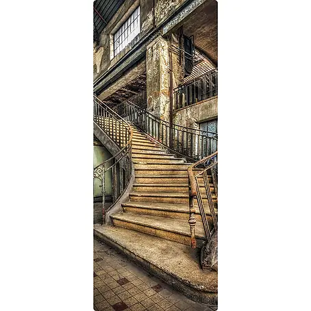 SanDesign  Duschrückwandmuster Lost Place Staircase