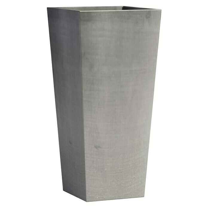 Ecopots Rotterdam Pflanzsäule eckig (Außenmaß (L x B x H): 32,7 x 32,7 x 70,5 cm, Kunststoff, Grau) | BAUHAUS
