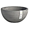 Ecopots Brussels Pflanzschale rund Brussels (Außenmaß (Ø x H): 30 x 14,8 cm, Kunststoff, Grau) | BAUHAUS