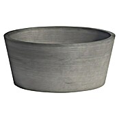 Ecopots Pflanzschale rund Berlin (Außenmaß (Ø x H): 30,6 x 15,6 cm, Kunststoff, Grau) | BAUHAUS