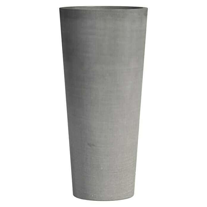 Ecopots Amsterdam Pflanzsäule rund Amsterdam (Außenmaß (Ø x H): 32,5 x 70 cm, Kunststoff, Grau) | BAUHAUS