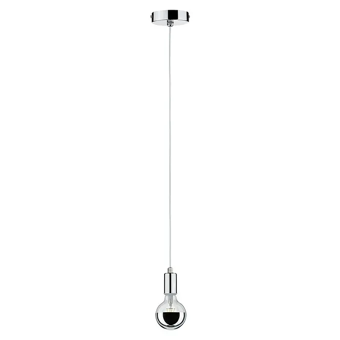 Paulmann Pendelleuchte Larus - Höhe: 159 cm, Silber, E27, IP44 - Stylische chromfarbene Pendelleuchte mit LED-Lampe. Die Leuchte sorgt für ein modernes Ambiente und ist ein echter Hingucker.