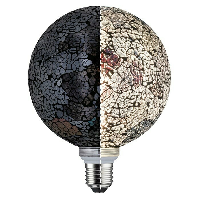 Paulmann LED-Lampe Vintage Globe-Form E27 (E27, Dimmbar, Warmweiß, 470 lm, 5 W, Farbe: Schwarz) | BAUHAUS