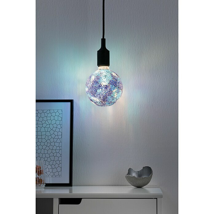 Paulmann LED-Lampe Vintage Globe-Form E27 (E27, Dimmbar, Warmweiß, 470 lm, 5 W, Farbe: Blau) | BAUHAUS