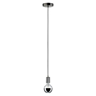 Paulmann Lámpara colgante Larus (Altura: 159 cm, Cromo/Negro, E27, IP44)