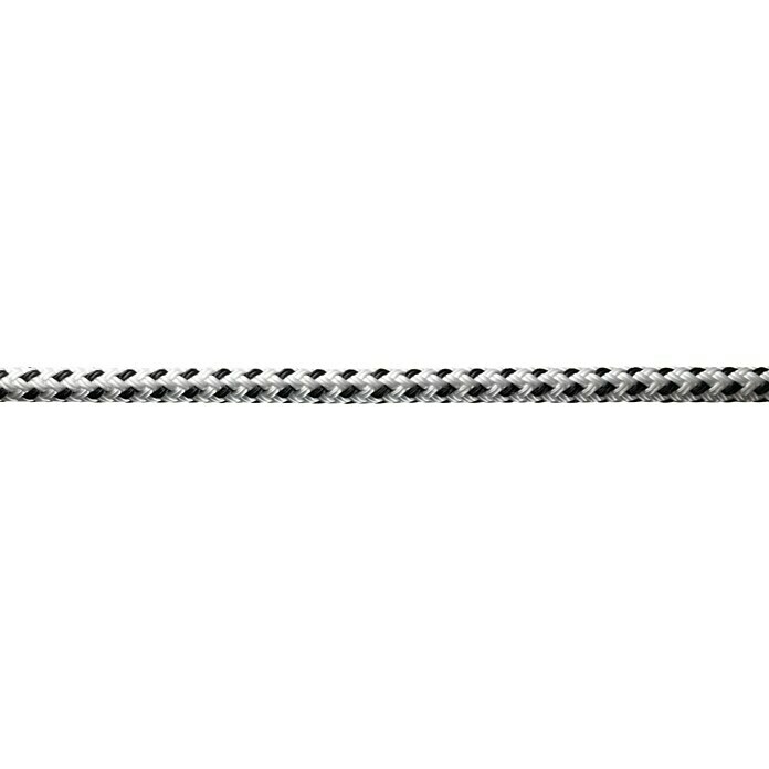 FSE Robline Festmacherleine Meterware Rio (10 mm, Polyester, Schwarz/Weiß)