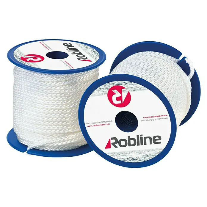 Robline Cuerda multiusos - Ø x L: 2 mm x 40 m, Otros, Blanco - Dos carretes de cuerda blanca Robline, ideales para diversas aplicaciones exteriores y marinas.