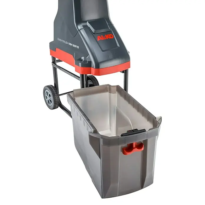 AL-KO Easy Crush Elektro-Messerhäcksler MH 2810 - Max. Aststärke: 4 cm, 2.800 W - Der AL-KO Easy Crush MH 2810 Häcksler mit Auffangbehälter, ideal für Gartenabfälle. Leistungsstark und benutzerfreundlich für jeden Garten.