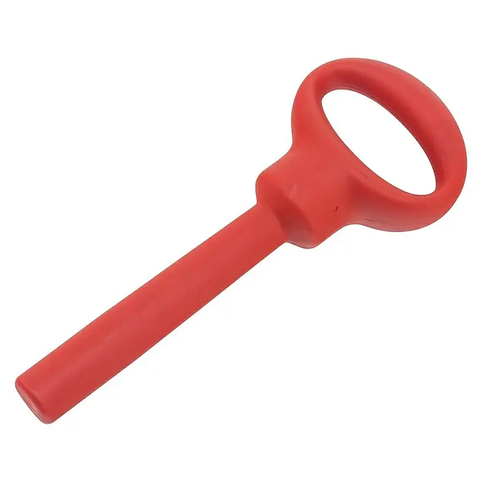 AL-KO Easy Crush Elektro-Messerhäcksler MH 2810 - Max. Aststärke: 4 cm, 2.800 W - Roter Spatel mit Griffloch. Ideal zum Mischen und Umrühren von Lebensmitteln, mit praktischem Loch für einfachen Halt und Kontrolle.