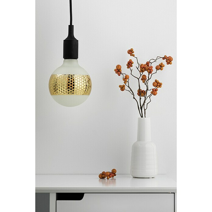 Paulmann LED-Lampe Vintage Globe-Form E27 (E27, 4,5 W, G125, 420 lm, Gold  gepunktet) | BAUHAUS