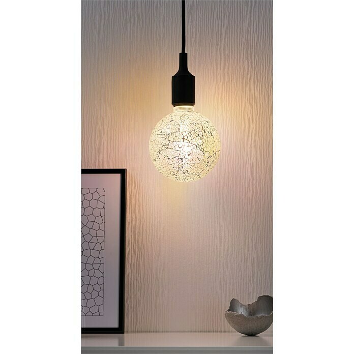 Paulmann LED-Lampe Vintage Globe-Form E27 (E27, Dimmbar, Warmweiß, 470 lm, 5 W, Farbe: Weiß) | BAUHAUS