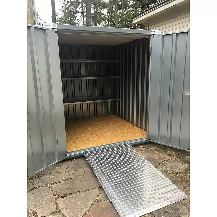 BOS Best of Steel Schnellbaucontainer SC3000+1X2-SE1 x 2,1 x 2,1 m, Stahl, Einzeltür