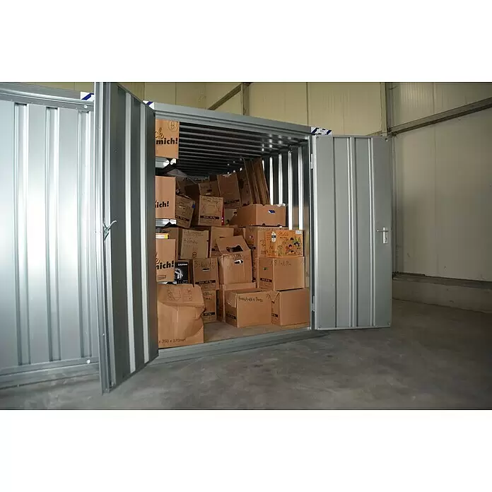 BOS Best of Steel Schnellbaucontainer SC3000-2x2-SZS - 2,1 x 2,1 x 2,1 m, Stahl, Doppeltür - Anwendungsbeispiel