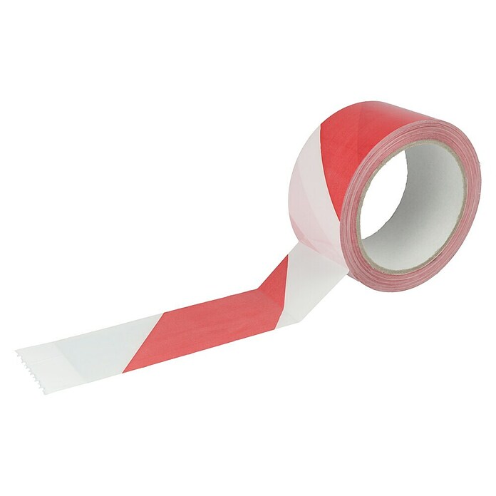 Stabilit Cinta de bloqueo (66 m x 50 mm, Rojo/Blanco)